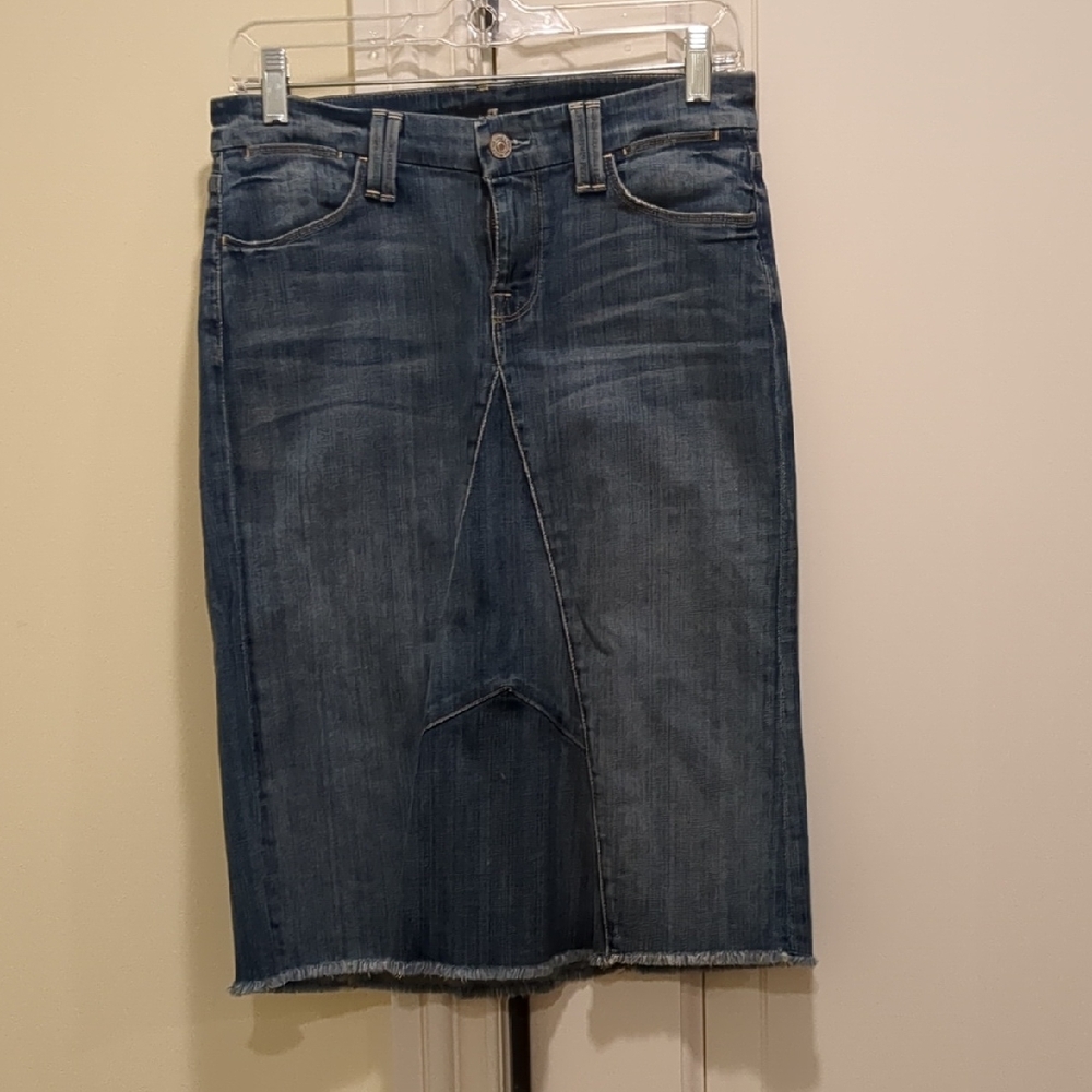 Seven7 Blue Denim Skirt